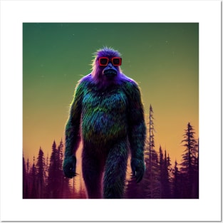 Dope Sasquatch in Nature Posters and Art
